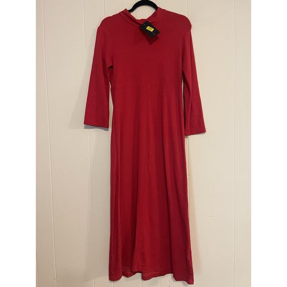 NWT Bryn Walker Weekend Lagen Look Bamboo French Terry Mock Neck Dress XS - Picture 2 of 6